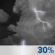 Tuesday Night: Slight Chance Showers And Thunderstorms then Chance Showers And Thunderstorms